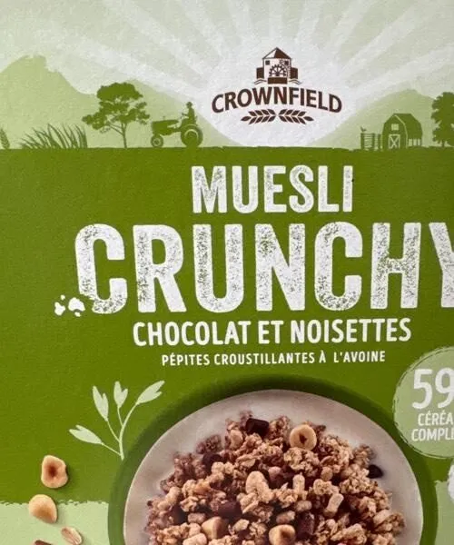 Muesli Crunchy Chocolat et Noisettes