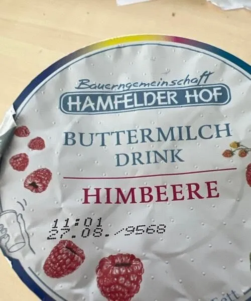 Buttermilch Drink himbeere