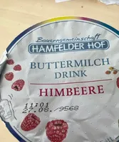 Buttermilch Drink himbeere