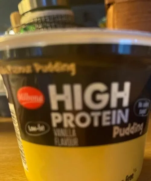 High protein pudding