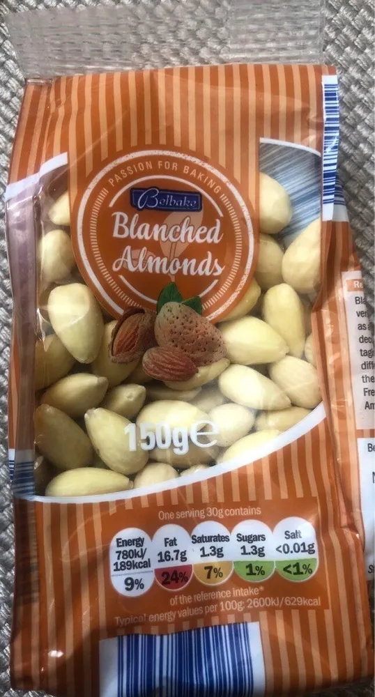 Blanched almonds