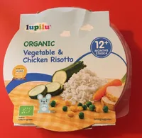 Vegetable and chicken risotto
