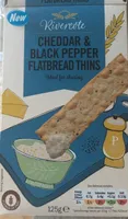 Cheddar & black pepper Flatbread thins