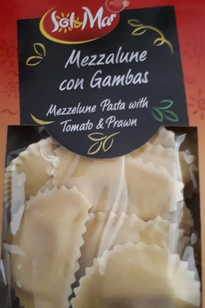 Mezzalune con Gambas