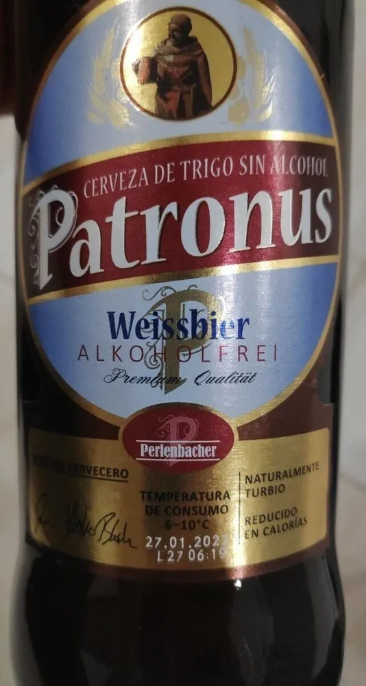 Cerveza de trigo sin alcohol Patronus
