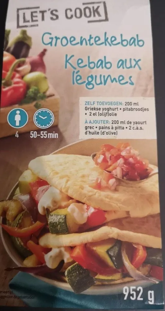 Kebab aux légumes