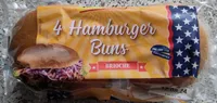 4 Hamburger buns brioche