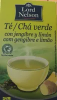 Te verde con jengibre y limon