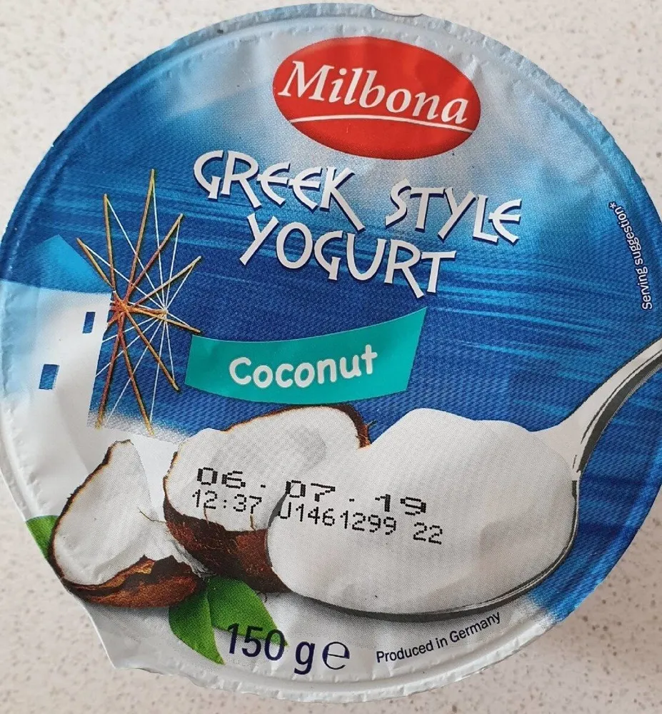 Greek style yogurt coconut