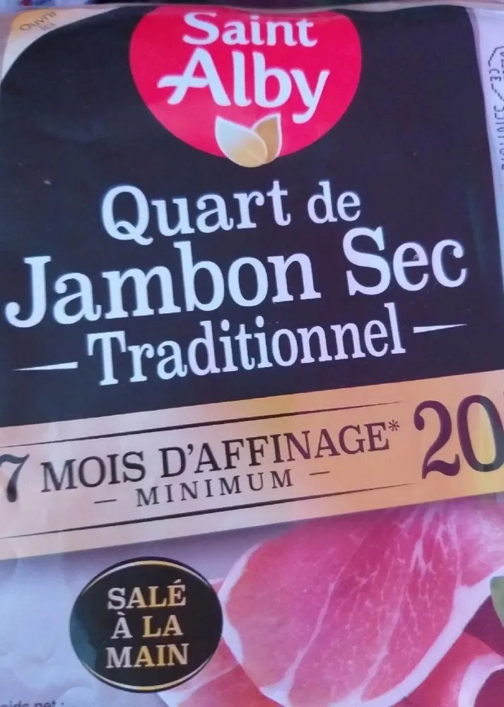 Quart de jambon sec traditionnel