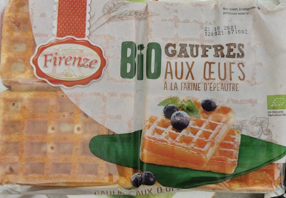 Gaufres bio aux oeufs