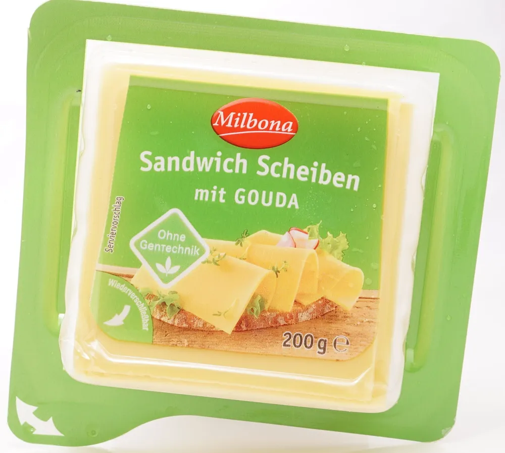 Käse - Sandwich Scheiben mit Gouda