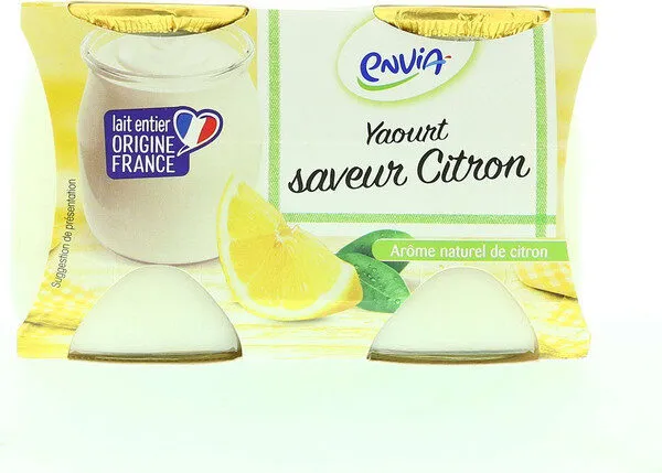 Yaourt au lait entier saveur citron