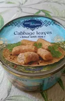 Cabbage leaves filled with rice