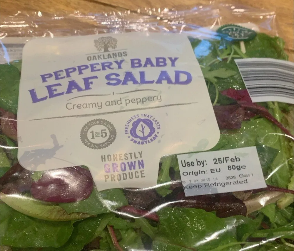 Peppery baby leaf salad