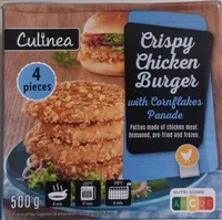 Crispy chicken burger