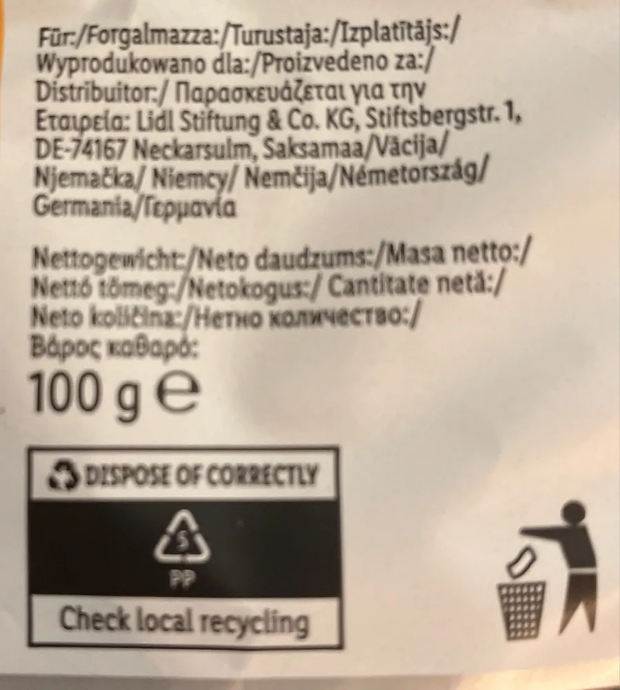 tricolour chips salted