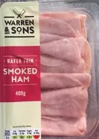 Wafer thin smoked ham