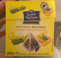 Infusion rooibos saveur citron gingembre
