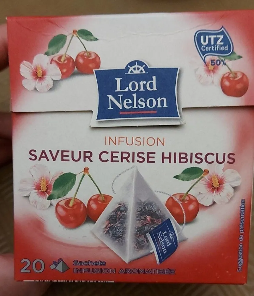Infusion saveur cerise hibiscus