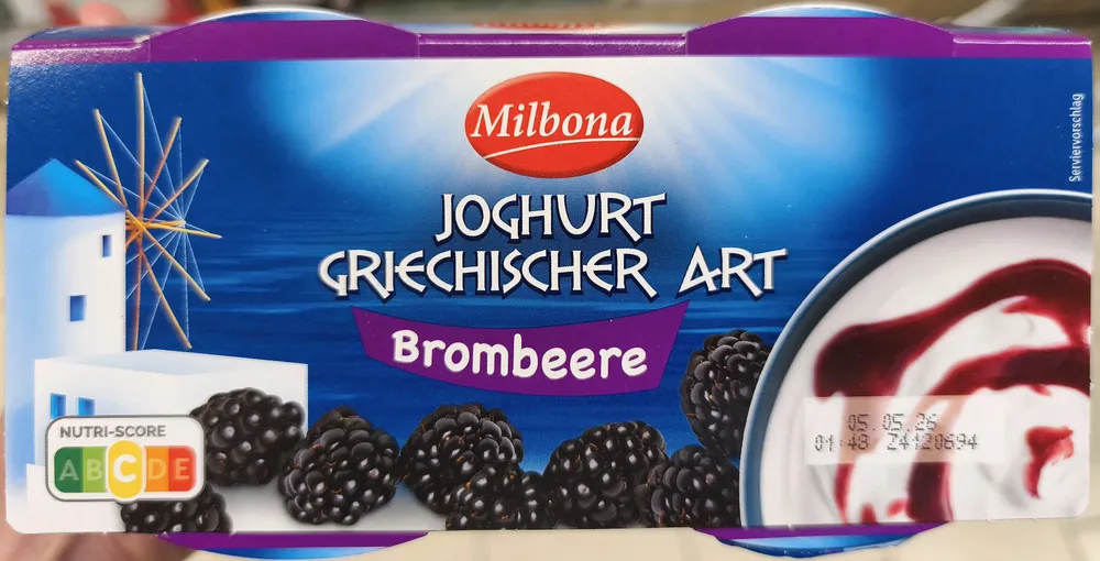 Joghurt Griechischer Art Brombeere