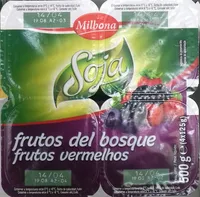 Postre de soja frutos del bosque