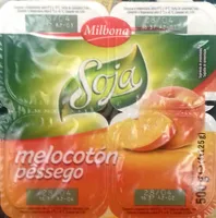 Yogurth de soja y melocotón