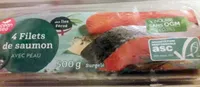 4 filets de saumon avec peau