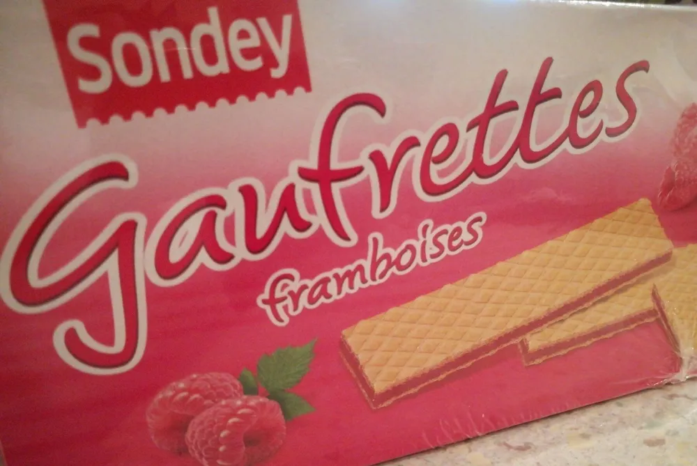 Gaufrettes framboise