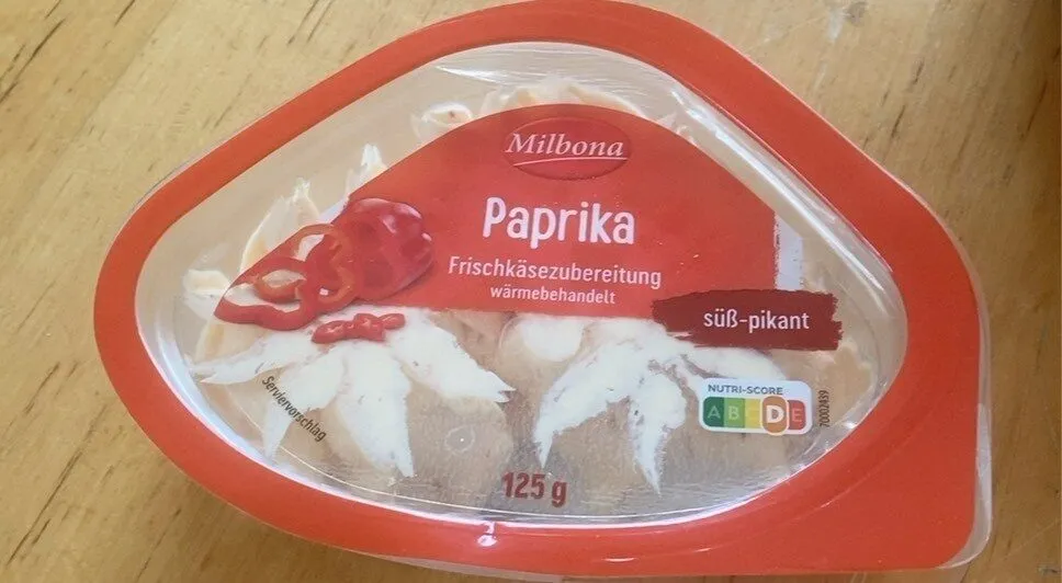 Paprika Frischkäsezubereitung