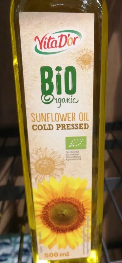 Huile vierge de tournesol