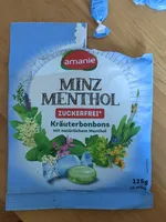 Minz Menthol zuckerfrei Kräuterbonbons mit natürlichem Menthol