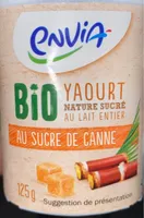 Yaourt bio nature sucre de canne au lait entier