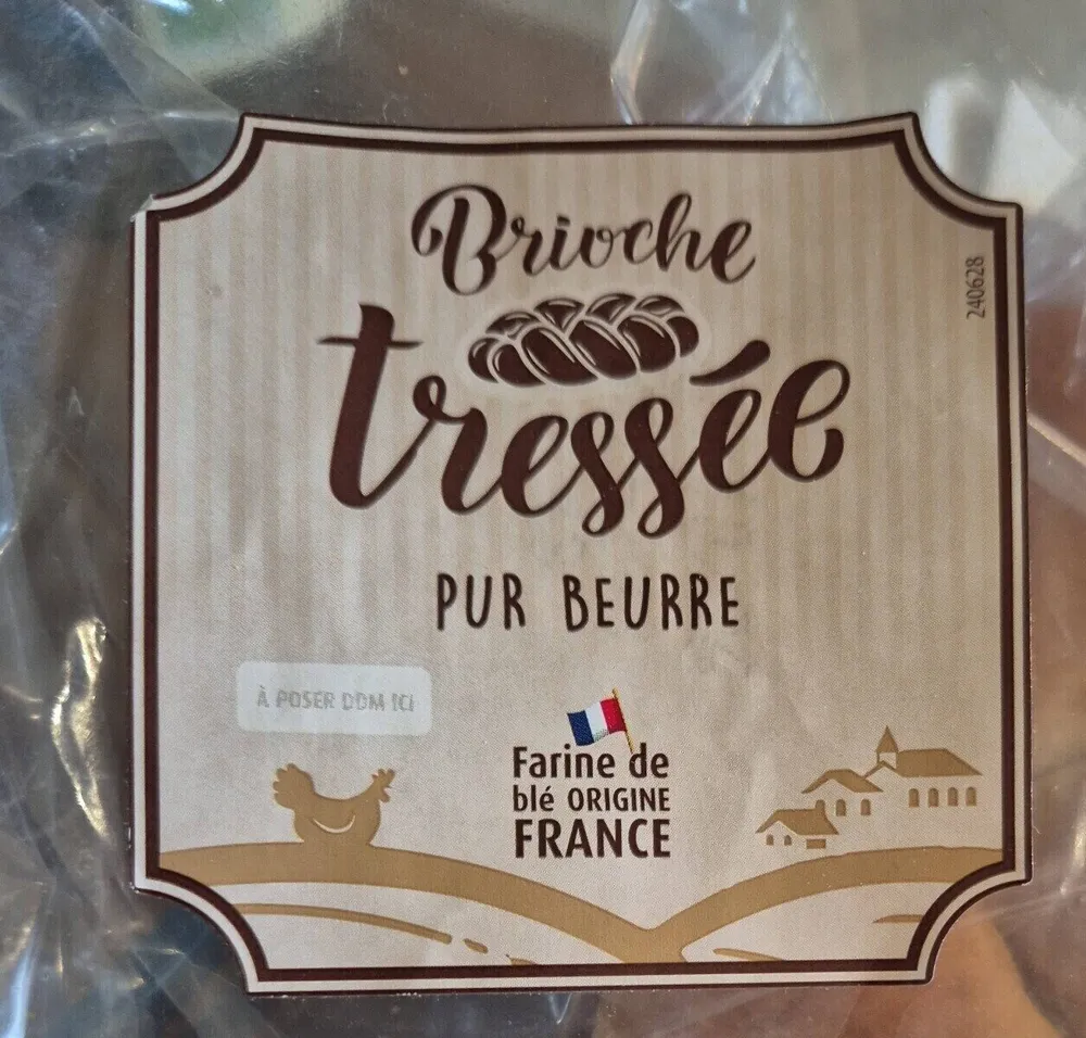 Brioche tressée pur beurre 8 parts