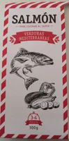 Salmón para cocinar al vapor verduras mediterráneas