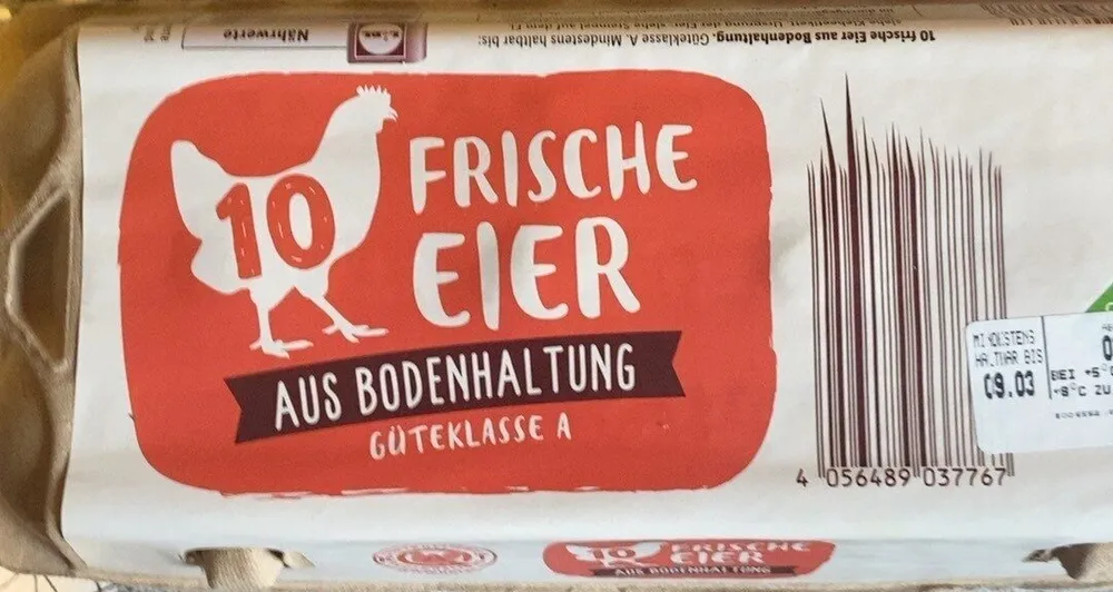 Eier aus Bodenhaltung