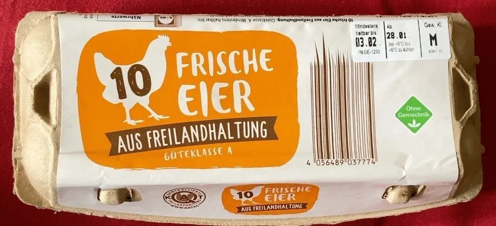 Frische eier aus Freilandhaltung