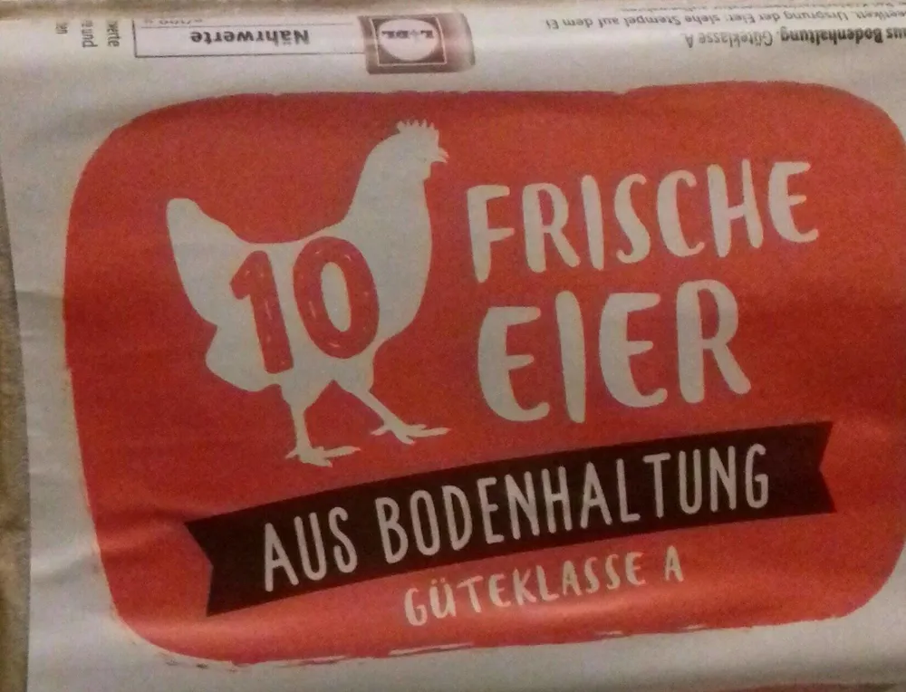 Frische Eier aus Bodenhaltung