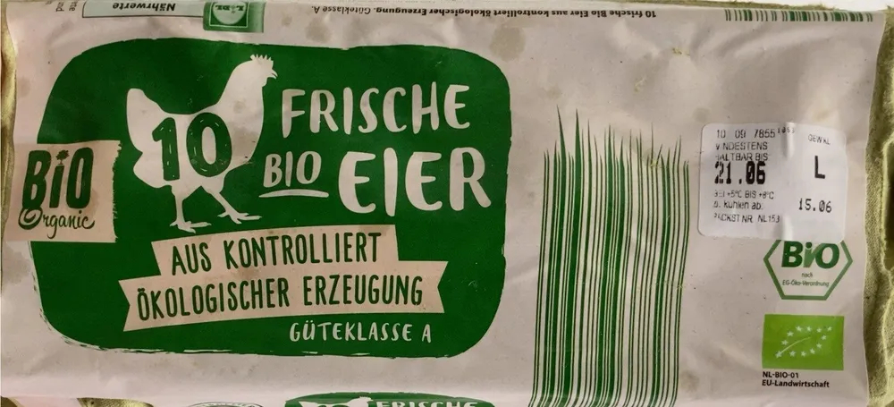 Frische bio Eier