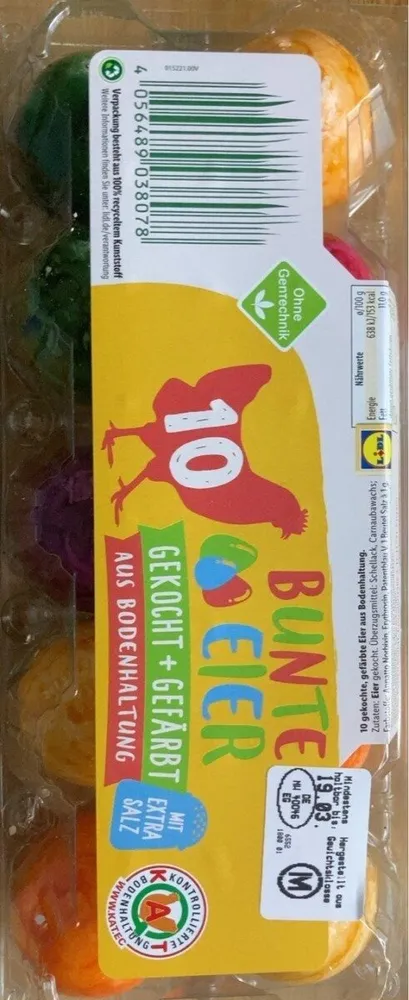 Bunte Eier gekocht + gefärbt