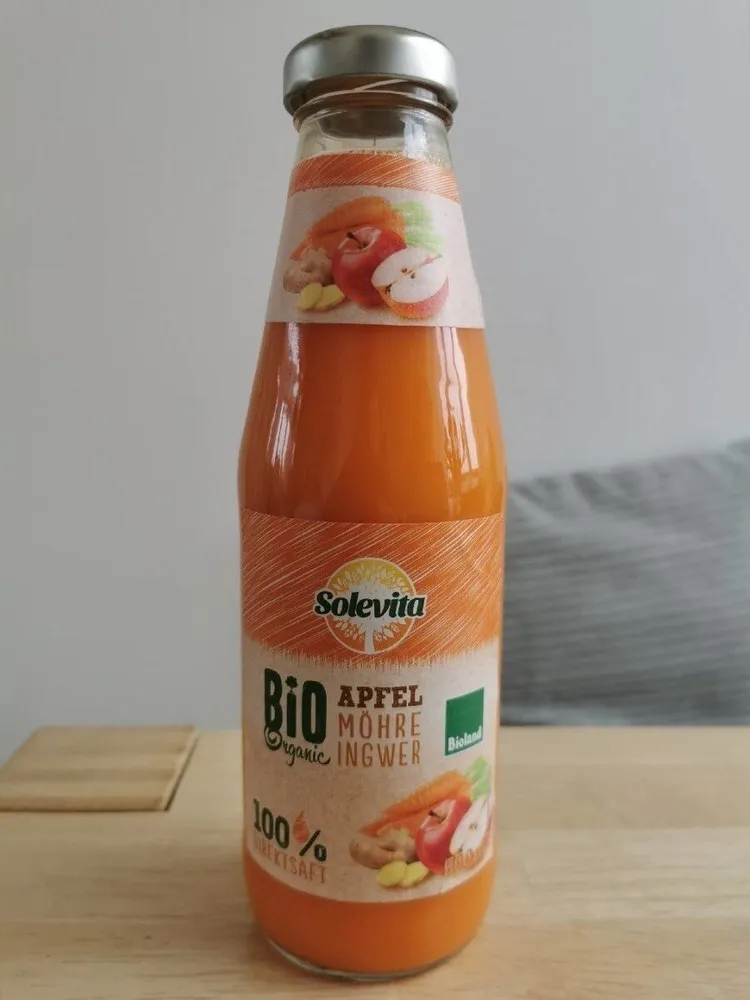 Bio pomme carotte gingembre 100% pur jus