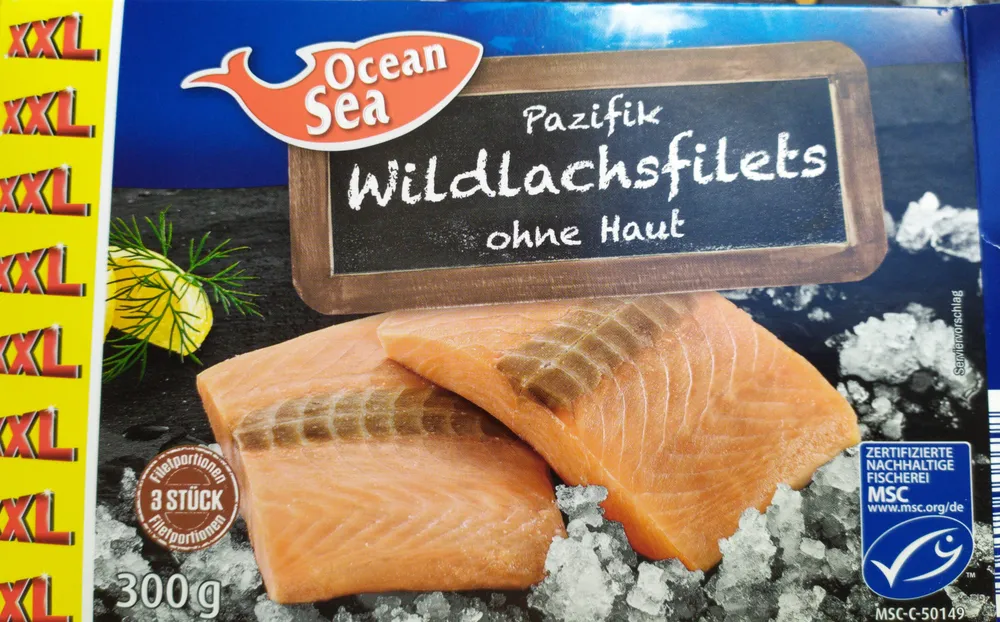 Pazifik Wildlachsfilets ohne Haut