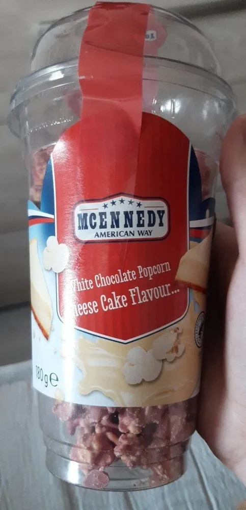 White chocolate popcorn cheese cake flavour