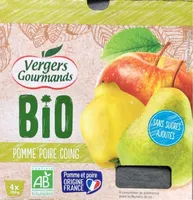 Purée de pomme poire coing bio