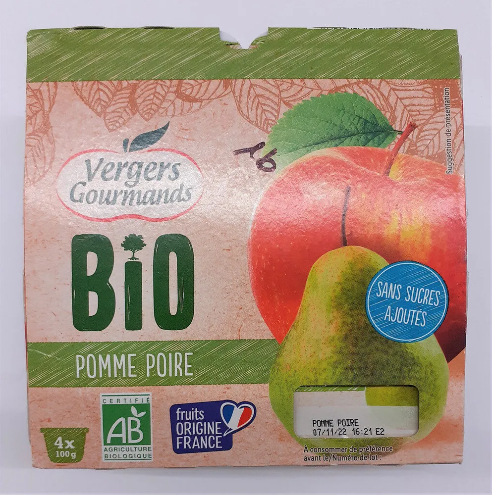 Compote pomme-poire bio SSA