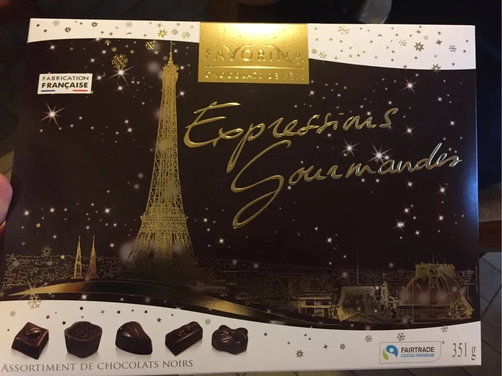 Expressions gourmandes - Assortiment de chocolats noirs