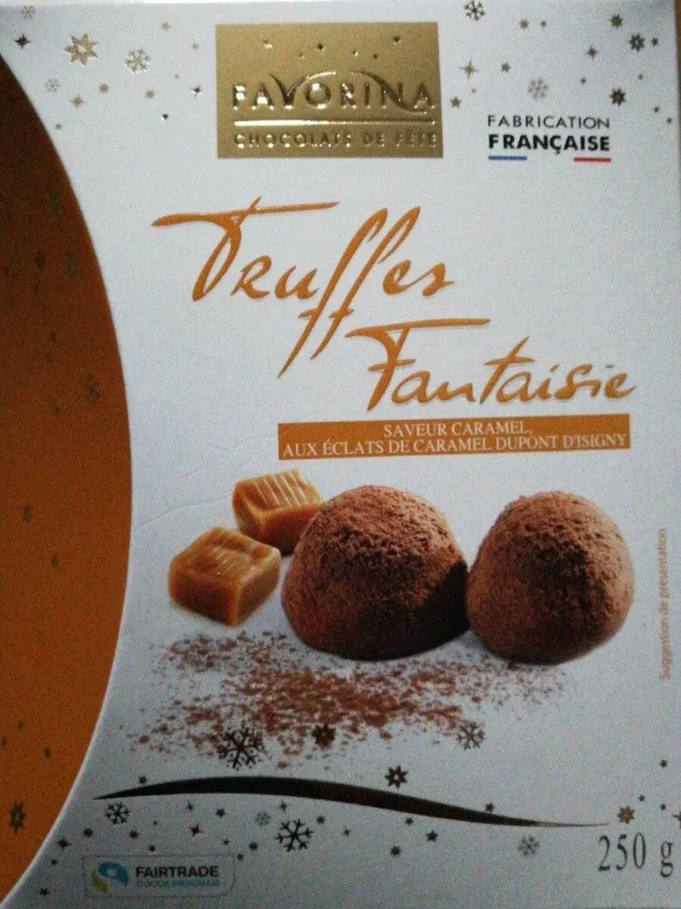 Truffles fantaisie saveur caramel aux éclats de caramel