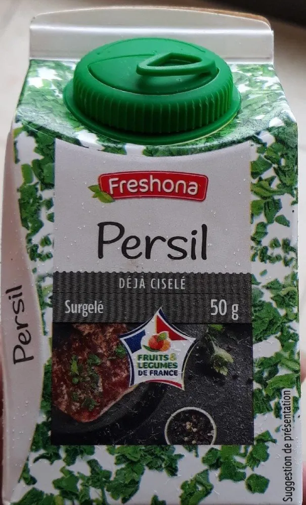 Persil ciselé surgelé