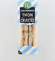 Club sandwich thon crudités