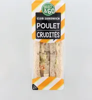 Club sandwich poulet crudités